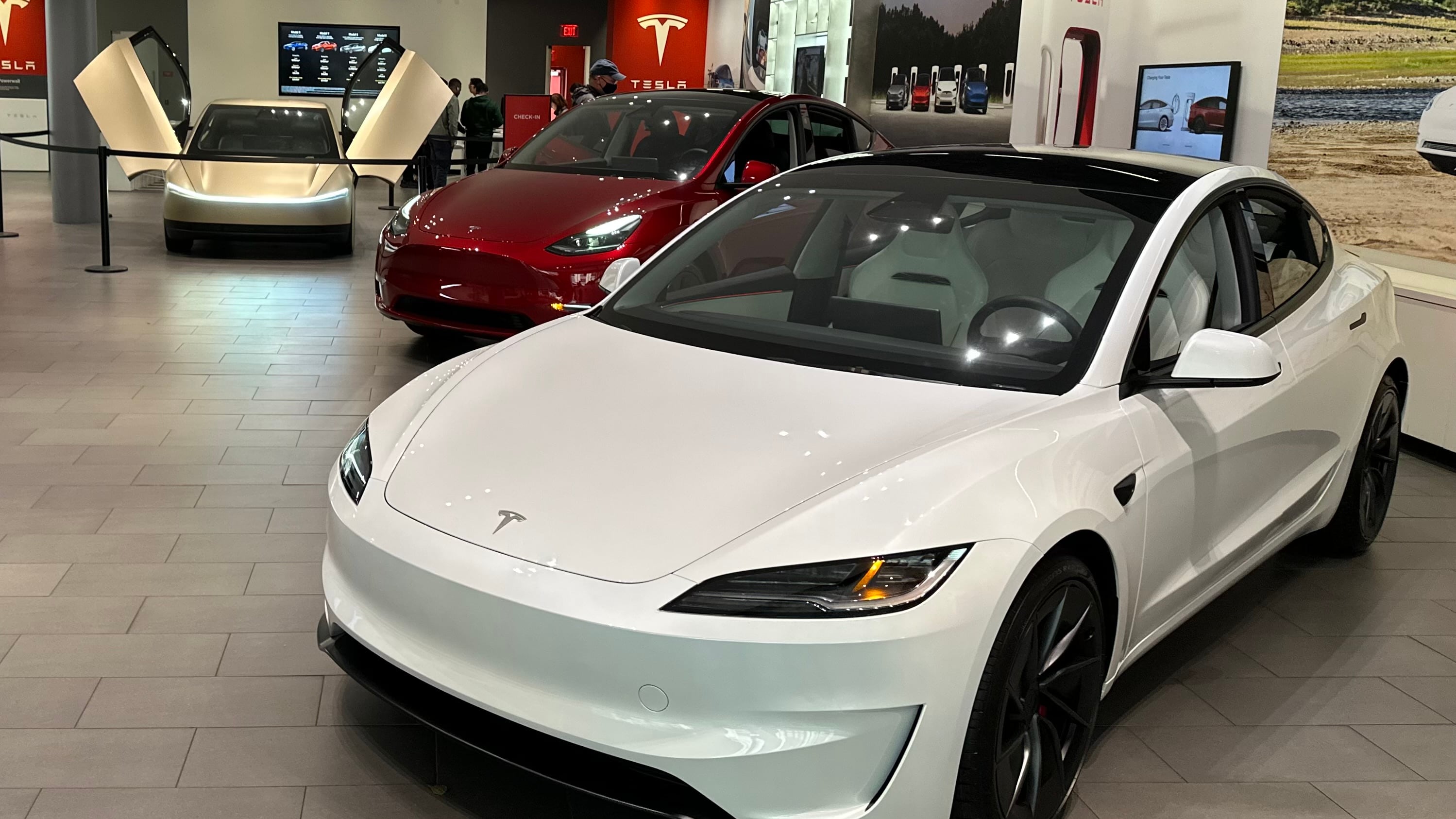 Tesla showroom in San Jose, Calif.